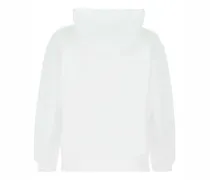Women Cotton Oversize Hooded Sweatshirt White Sweater