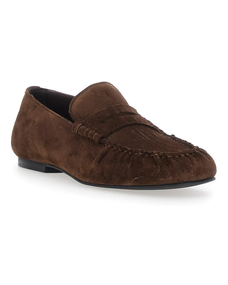 Alohas Men's Loafers Aven Brown Suede Brown