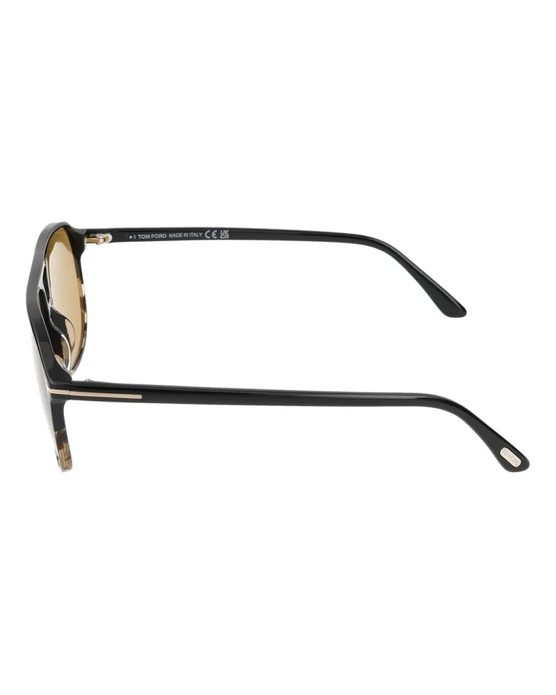 Tom Ford Unisex Sunglasses Ft1026 05e 12-145 Injected Tortoiseshell