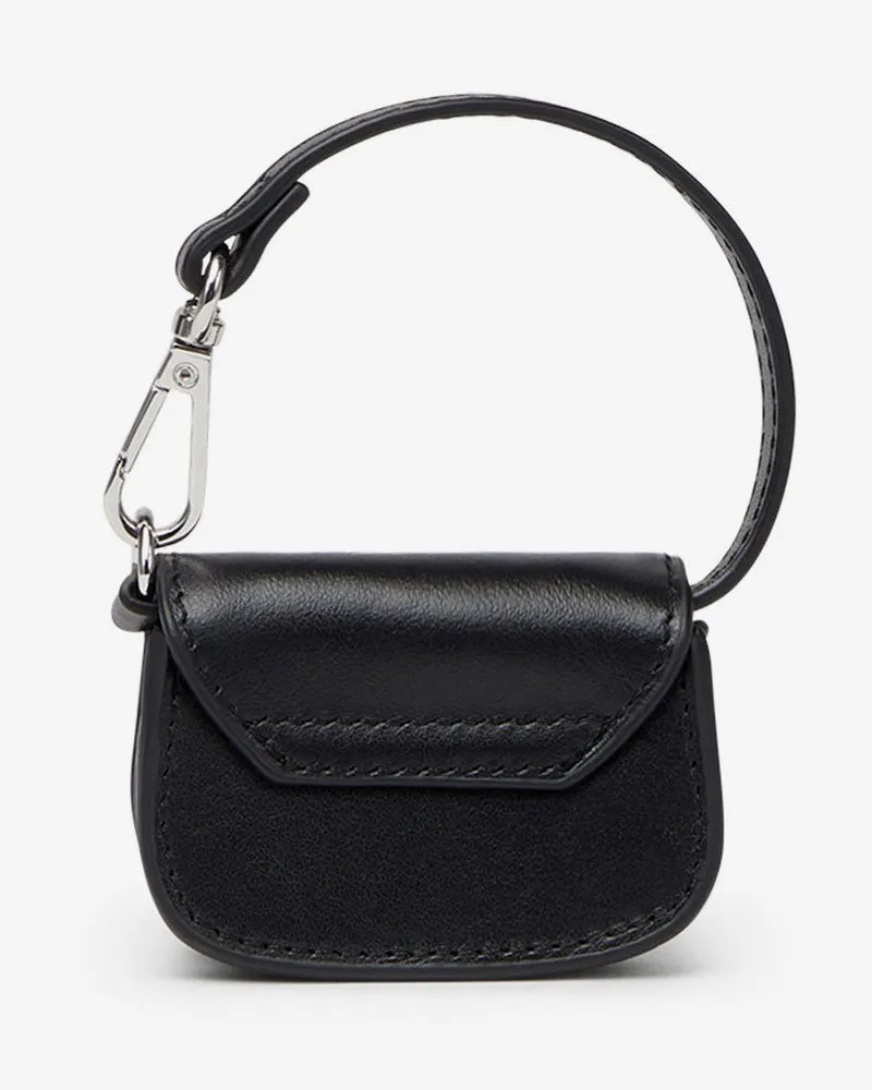 Diesel Women's Leather Micro Charm 1dr Black Hair Accessories Black
