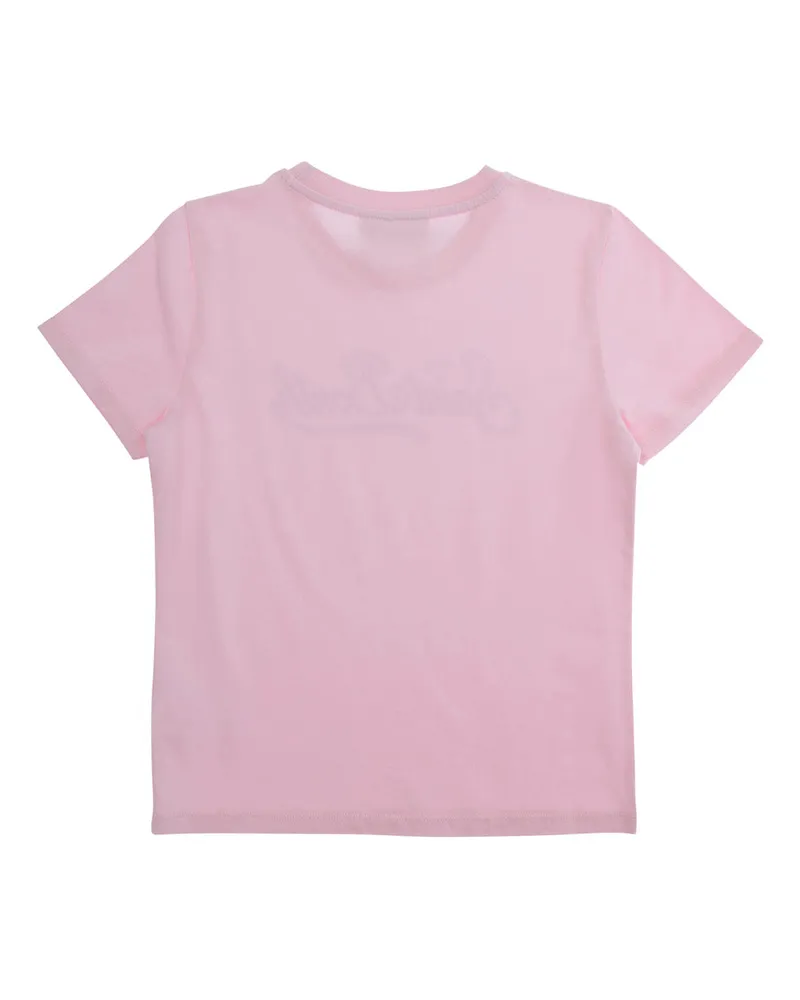 MC2 Saint Barth Girls' T-Shirt Elly Pink Cotton T-Shirts And Polos Pink