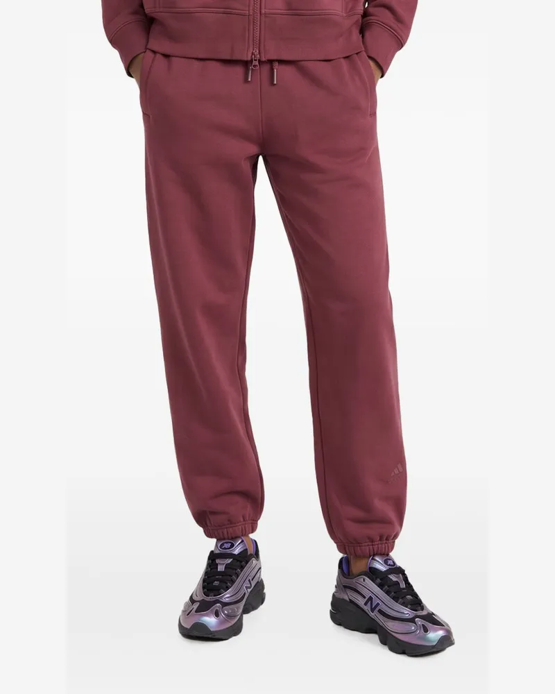 adidas Cotton-Blend Logo Joggers — Burgundy Burgundy
