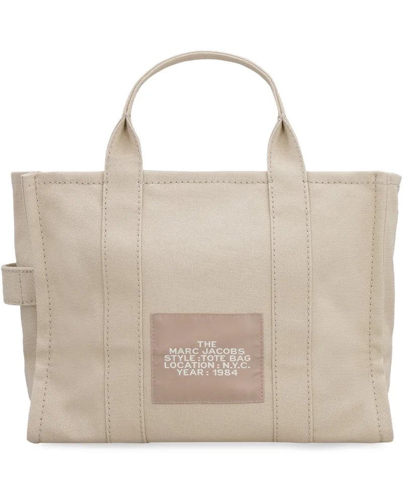 Marc Jacobs Women's Tote Bag Medium Canvas Beige Cotton Beige