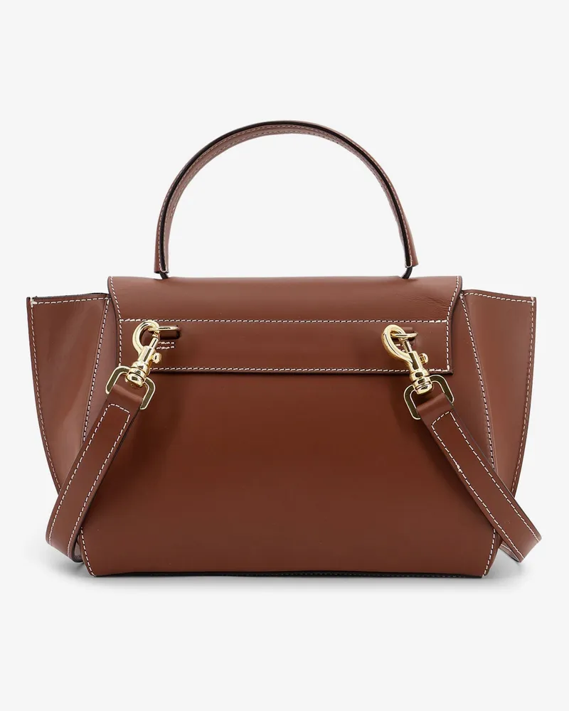 ATP Atelier Women's Shoulder Bag Arezzo Brown Leather Brown