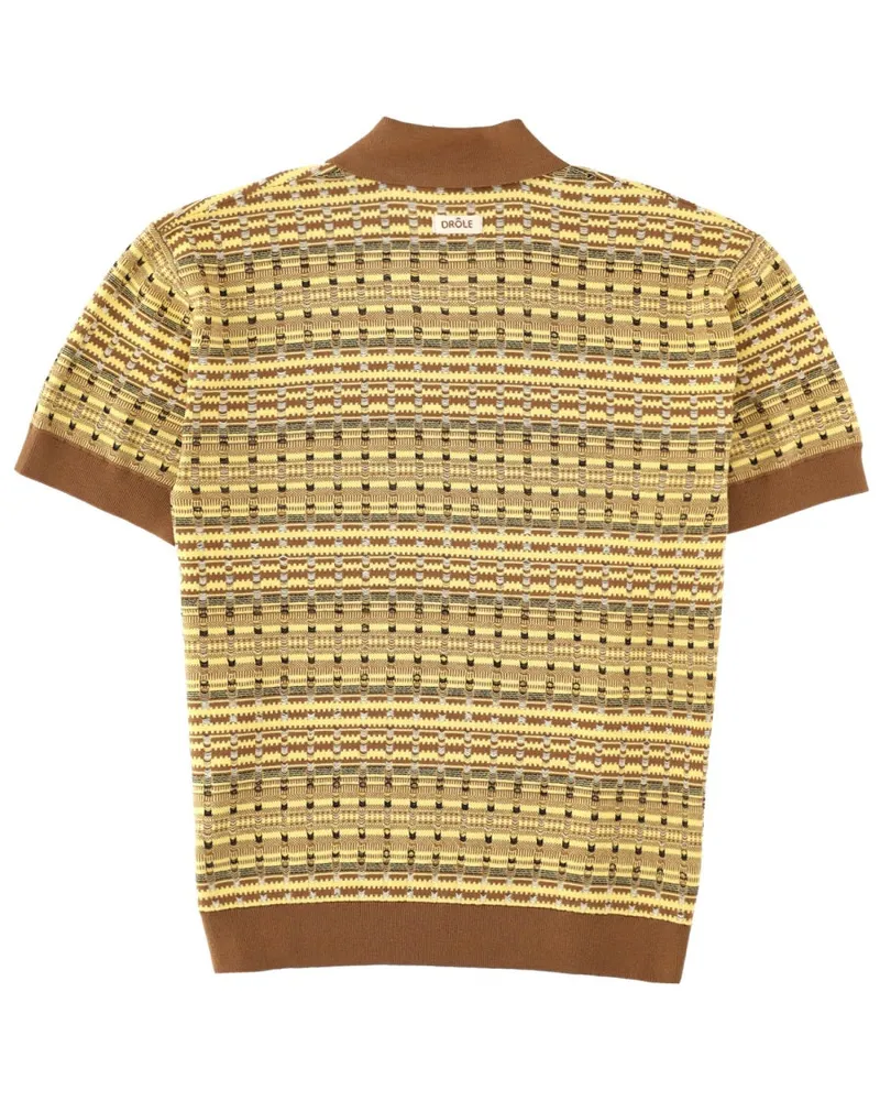Drôle de Monsieur Maille Coogie Polo Shirt — Yellow Yellow