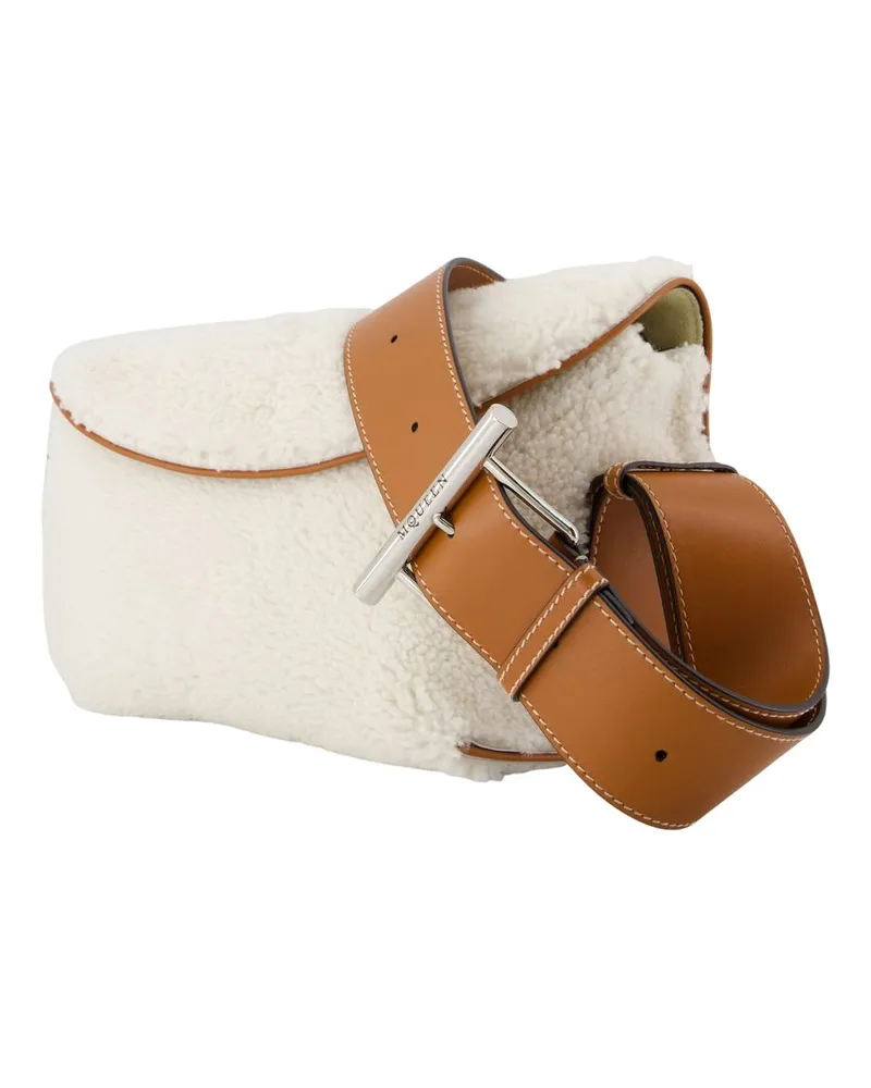 Alexander McQueen Women's Crossbody Bag White Calfskin White