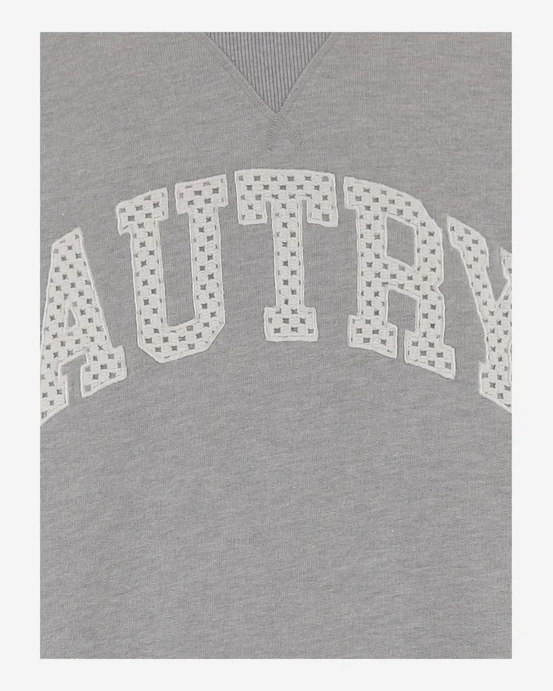 AUTRY Men's Cotton Sweatshirt With Logo Grey Sweatshirts Sweater Gray