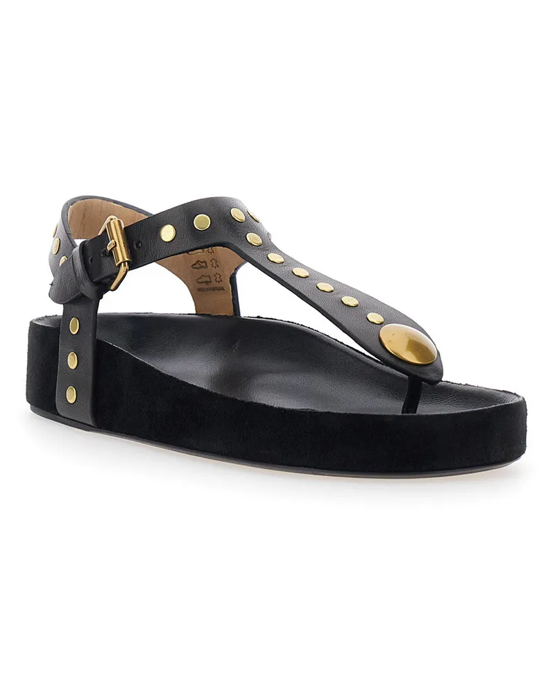 Isabel Marant Women's Sandals Enore Black Leather Black