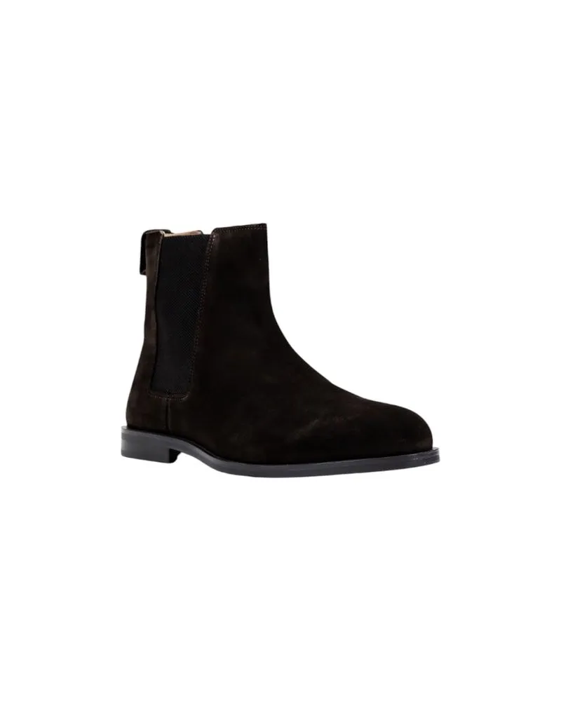 Calvin Klein Suede Chelsea Boots — Brown Brown