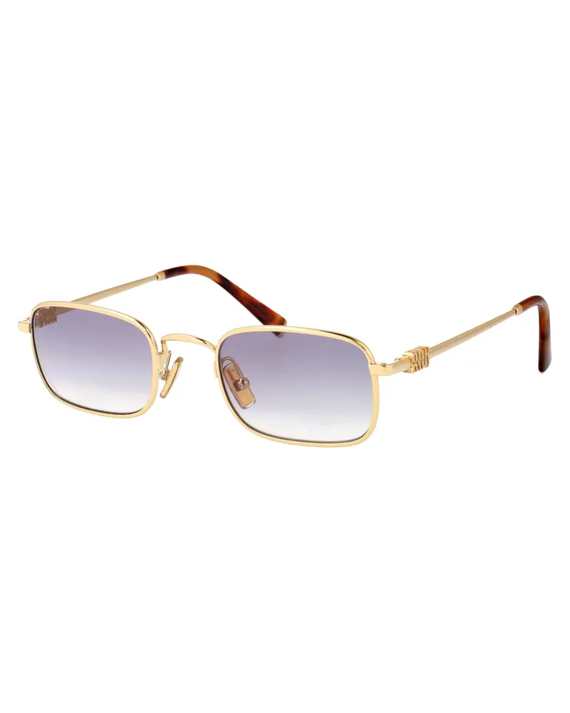 Miu Miu Women's Sunglasses 0mu A53s Gold Metal Gold