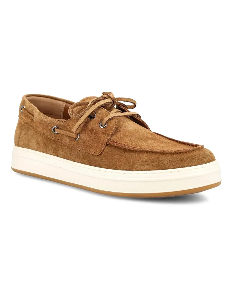 Hogan Men's Sneakers Suede Light Brown Trainers Brown