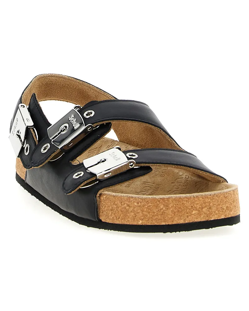 Balenciaga Scholl Sandal — Black Black