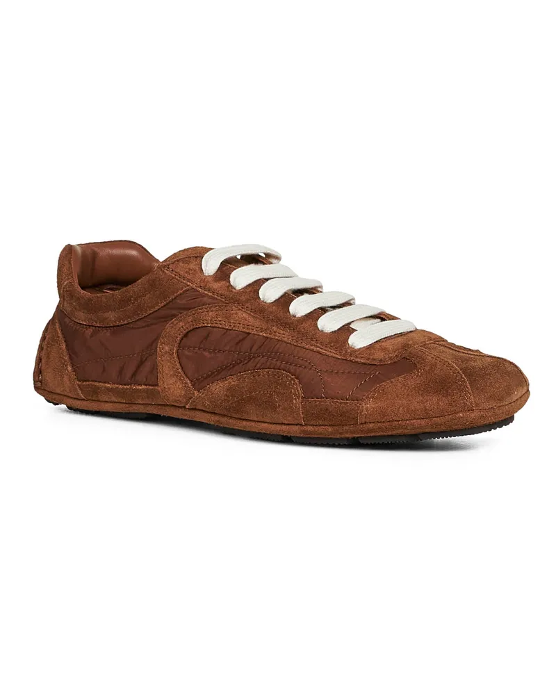 Prada Women's Rosewood Montecarlo Re-Edition 2005 Sneakers Trainers Brown