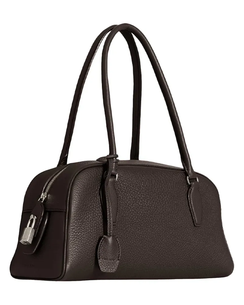 The Row E/W India Calfskin Leather Shoulder Bag — Brown Brown