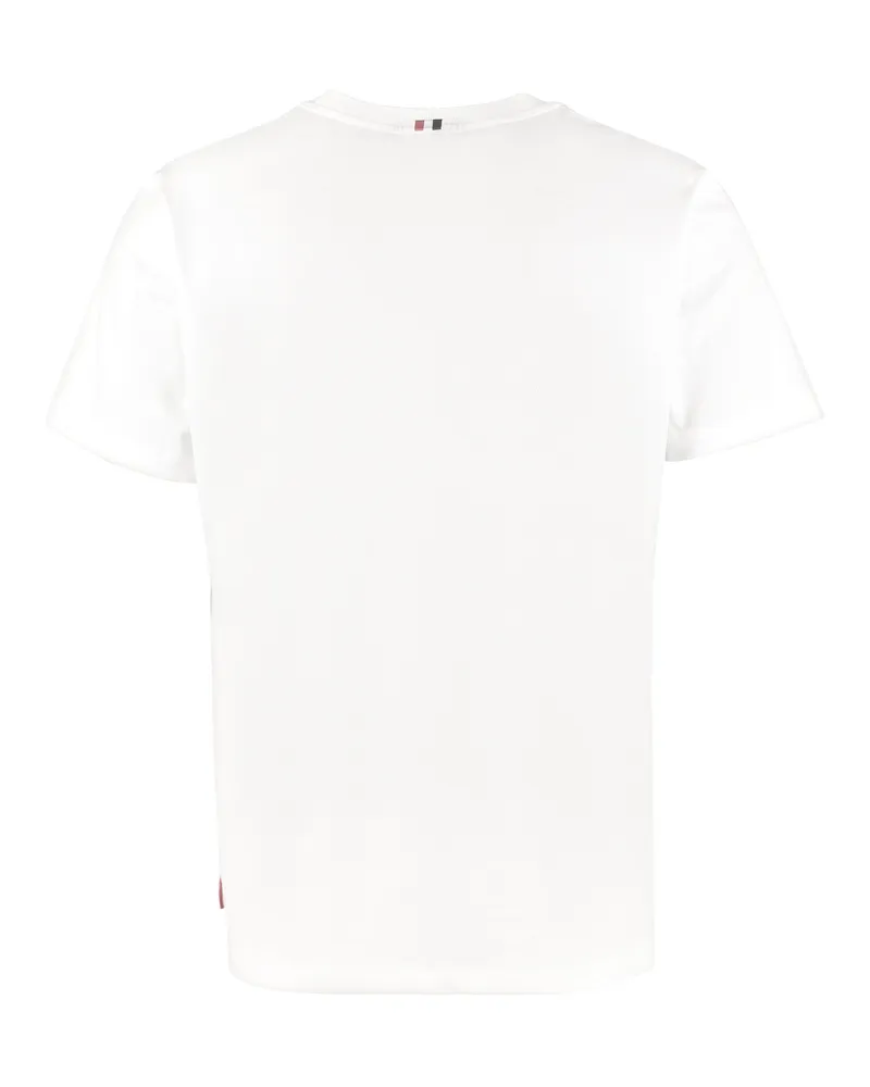 Thom Browne Men's T-Shirt Crew-Neck Cotton White T-Shirts And Polos White