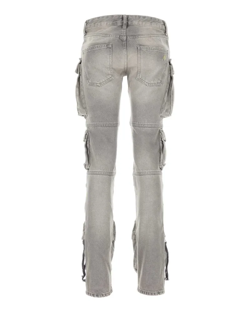 ATTICO Women's Grey Denim Jeans Exterior: Cotton Gray