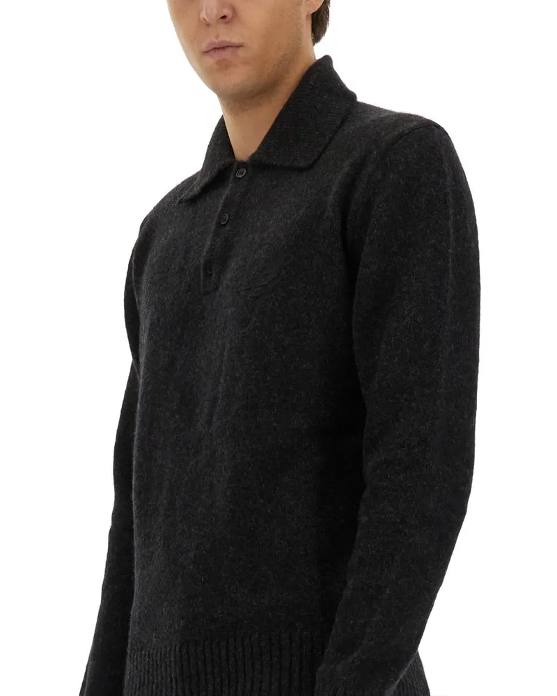 Dolce & Gabbana Wool and Alpaca Blend Sweater — Black Black
