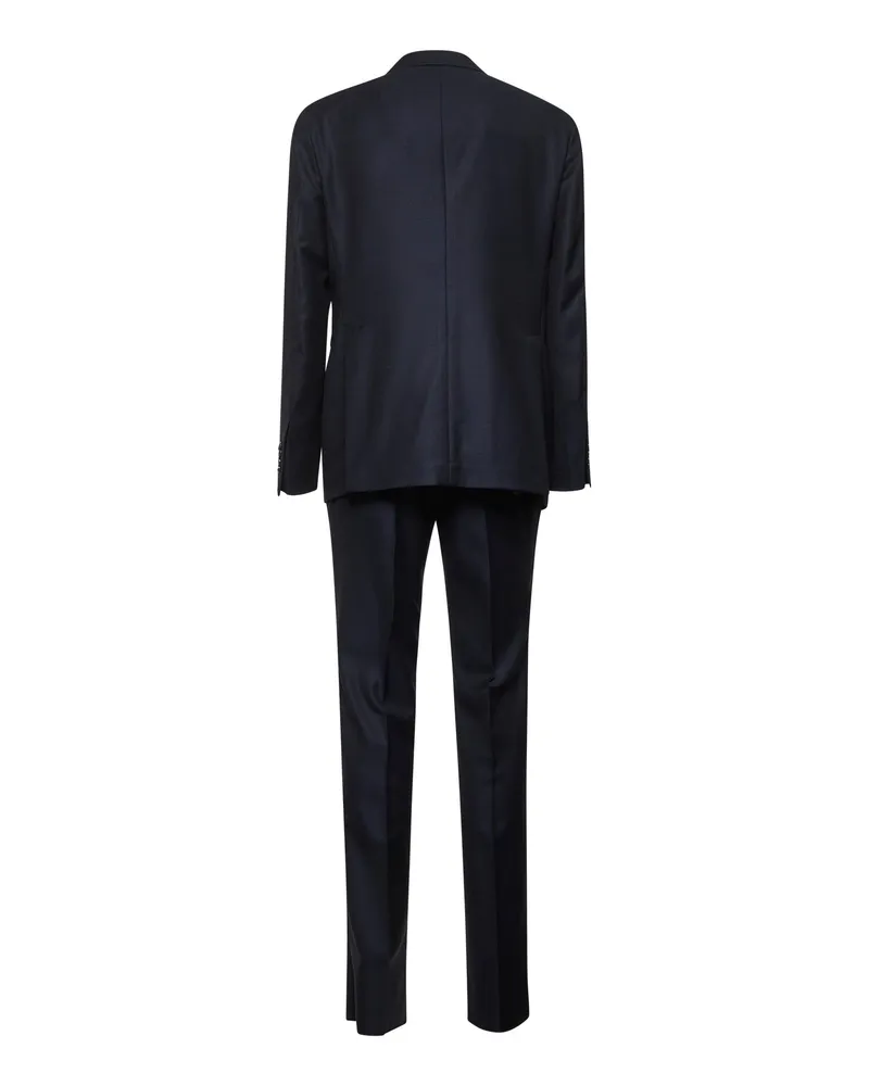 Tagliatore Virgin Wool Pant Suit — Navy Navy