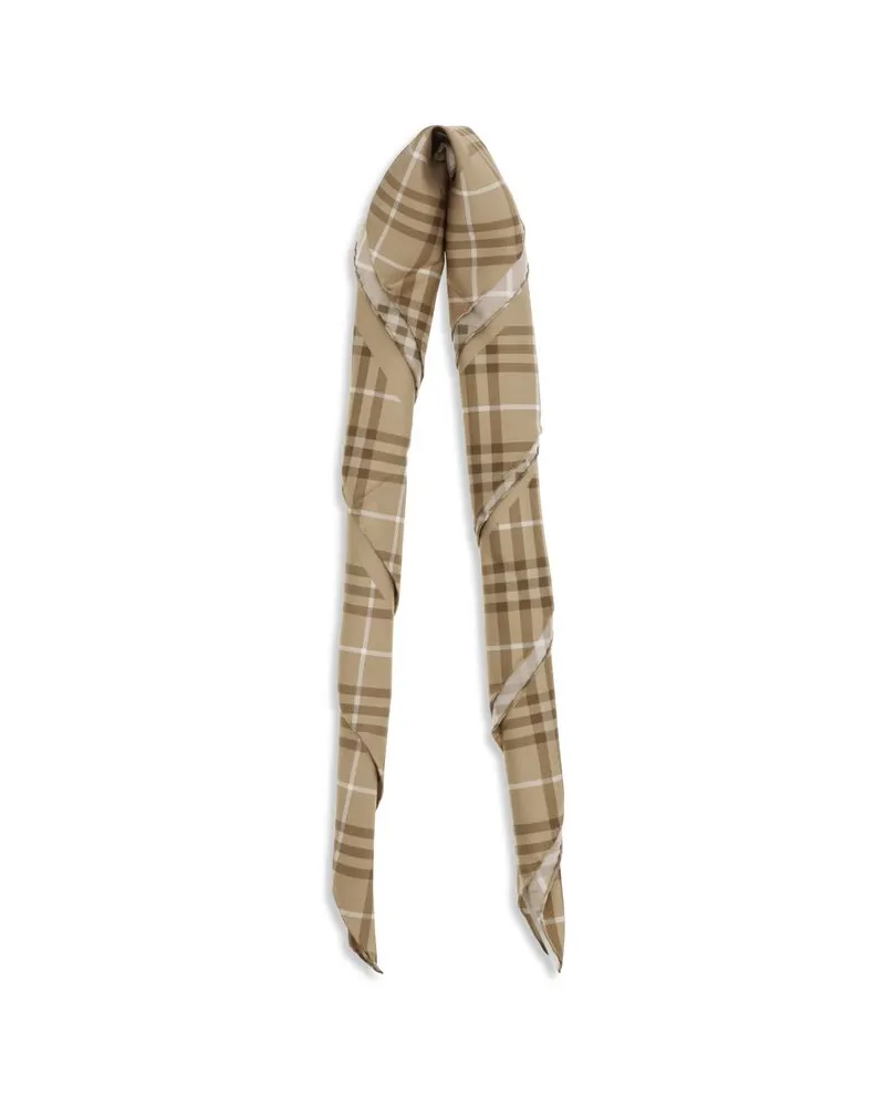 Burberry Men's Beige Silk Scarf Beige