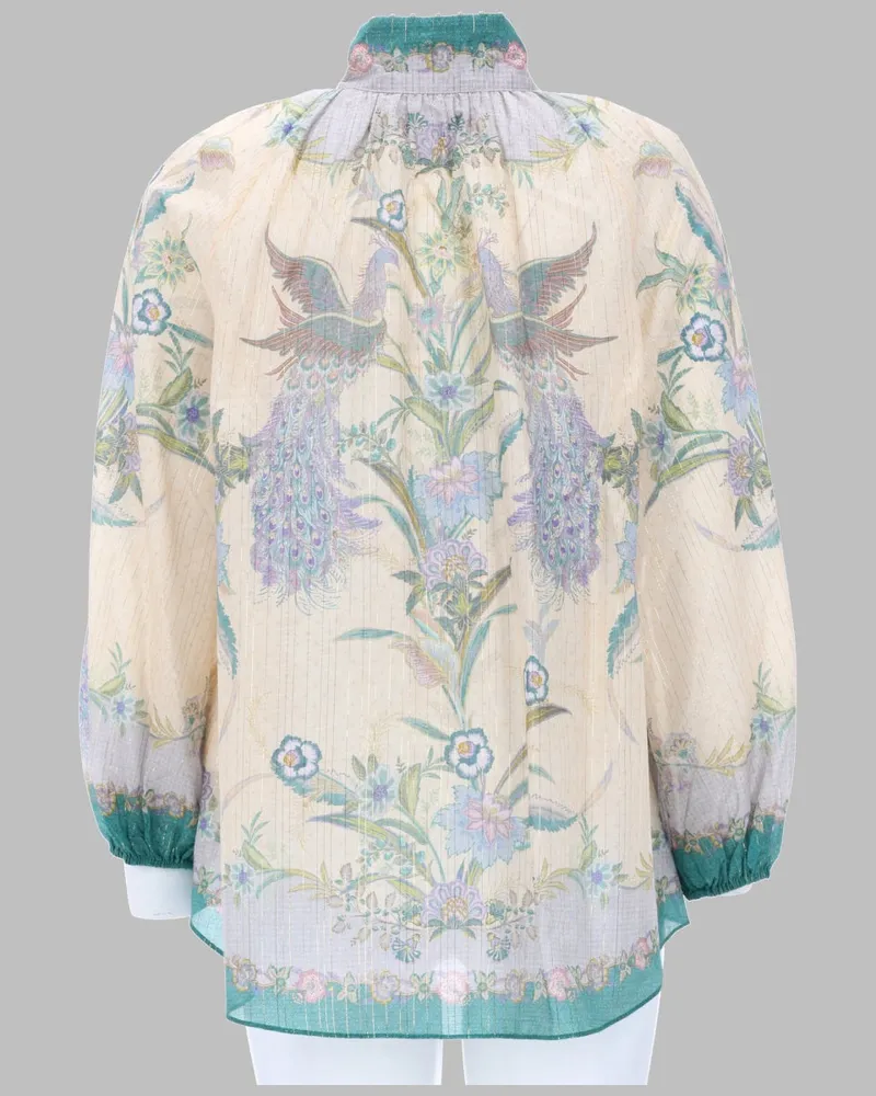 Zimmermann Indra Blouse — Multicolor Multicolor