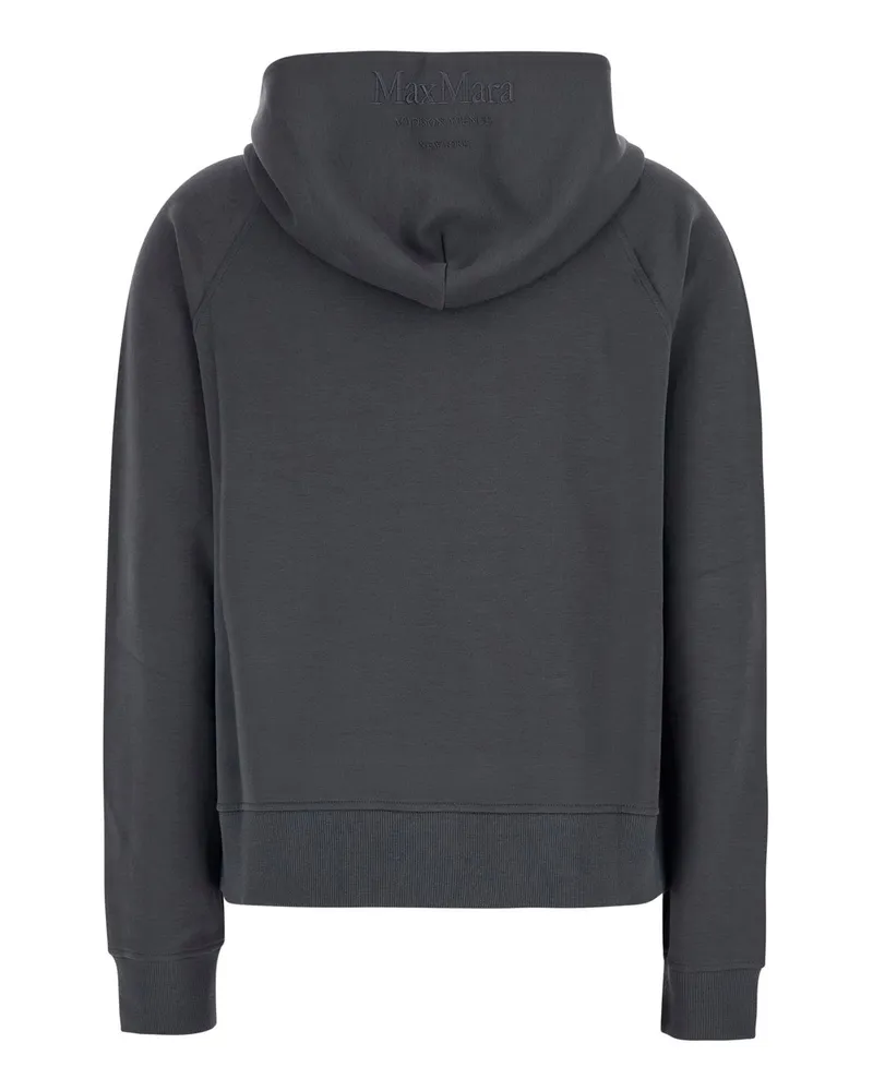 Max Mara Women Sweatshirt Marea Grey Cotton Sweatshirts Sweater Gray