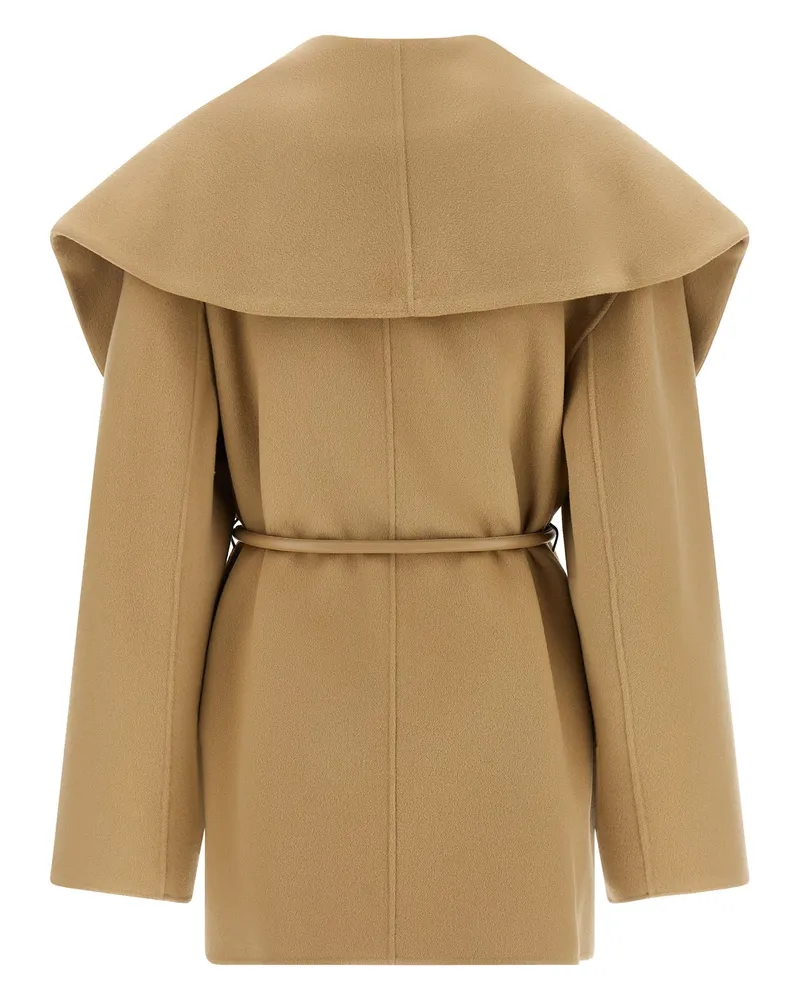 SPORTMAX Women's Beige Wool Coat Clothing Beige