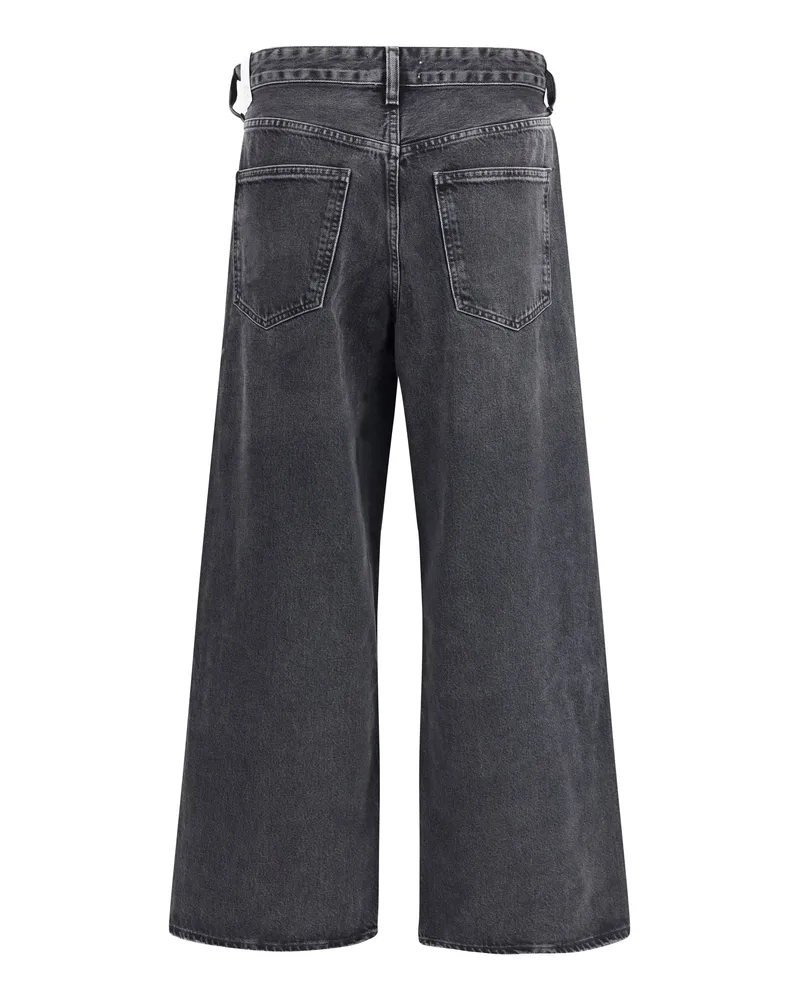 AGOLDE Women's Vana Wide Leg Jeans Arcane Cotton Gray