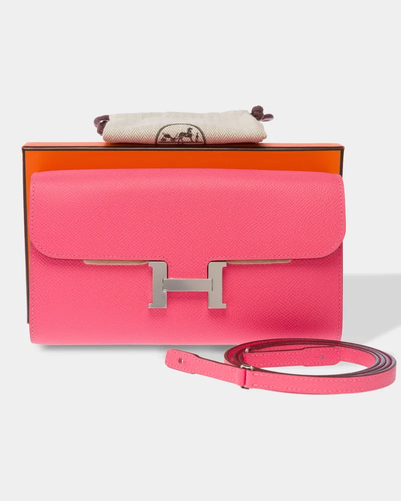 Hermès Constance Long To Go Wallet — Azalea Pink Pink