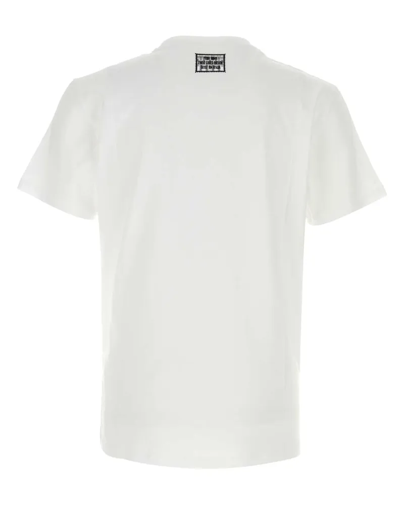 Fendi Men White Cotton T-Shirt Bianco Exterior White