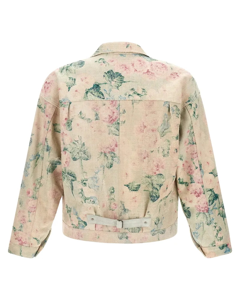 Junya Watanabe Men's Multicolor Rayon Denim Jacket Clothing Multicolor