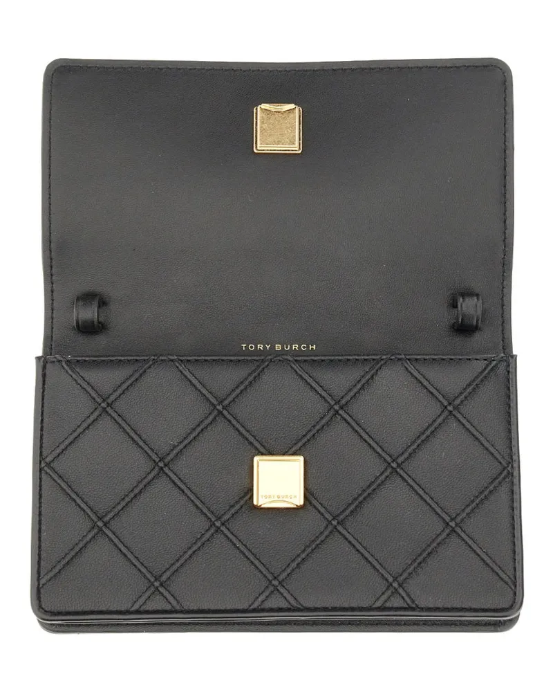 Tory Burch Fleming Wallet — Black Black