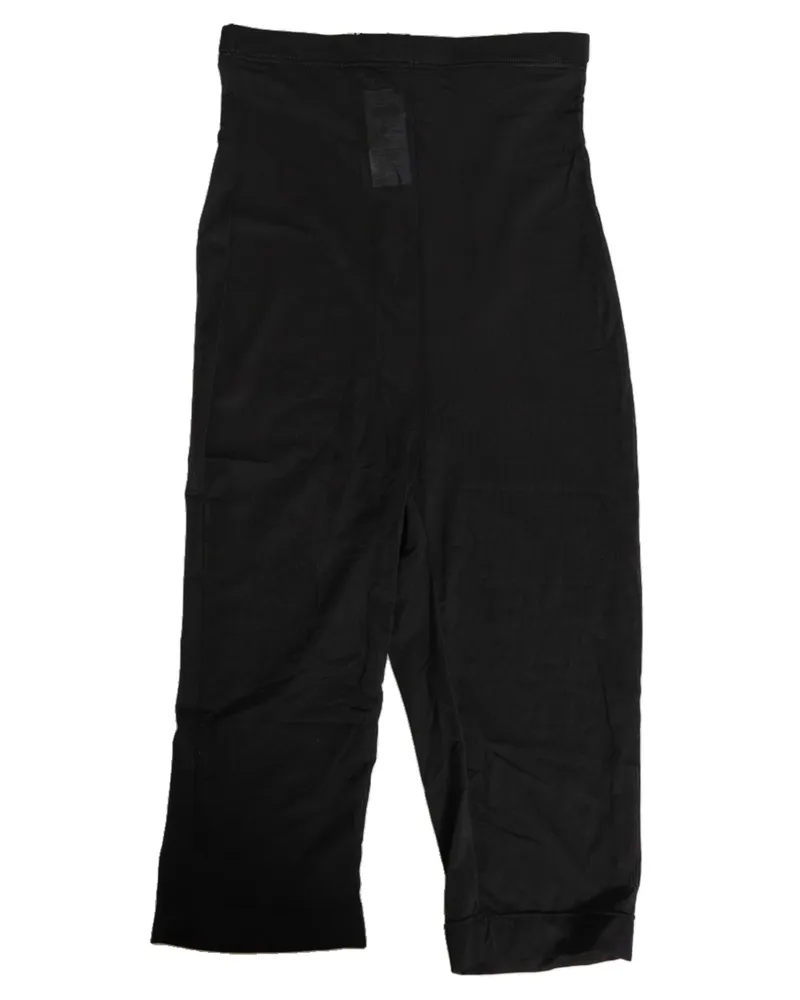Dolce & Gabbana Women Black High Waist Tight Midi Trouser Underwear 26+pa Black
