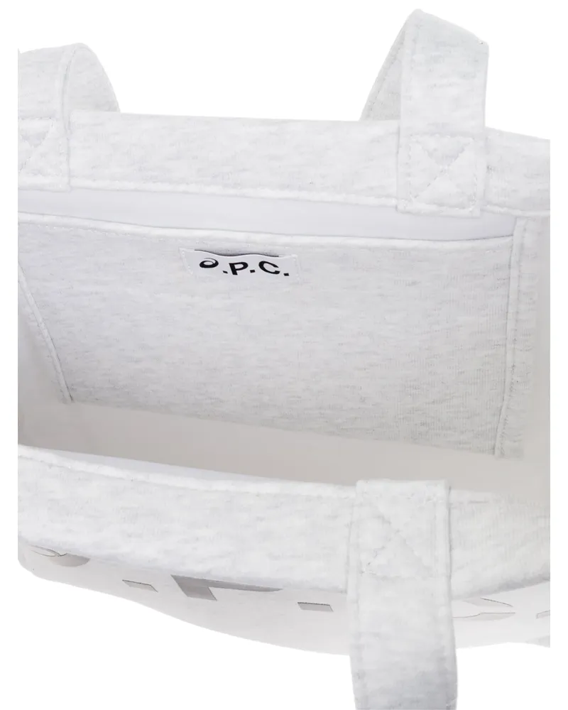 A.P.C. Lou Tote Bag — Gray Gray