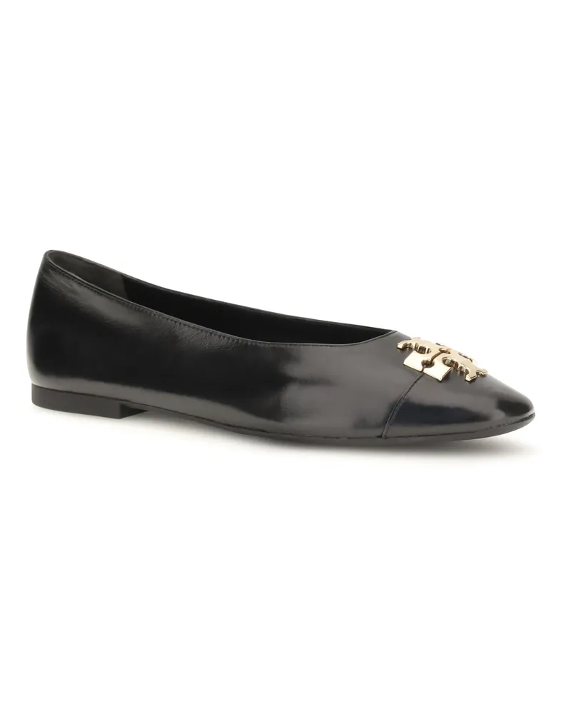 Tory Burch Women's Ballerina Flats Charlie Perfect Black Shoes Black