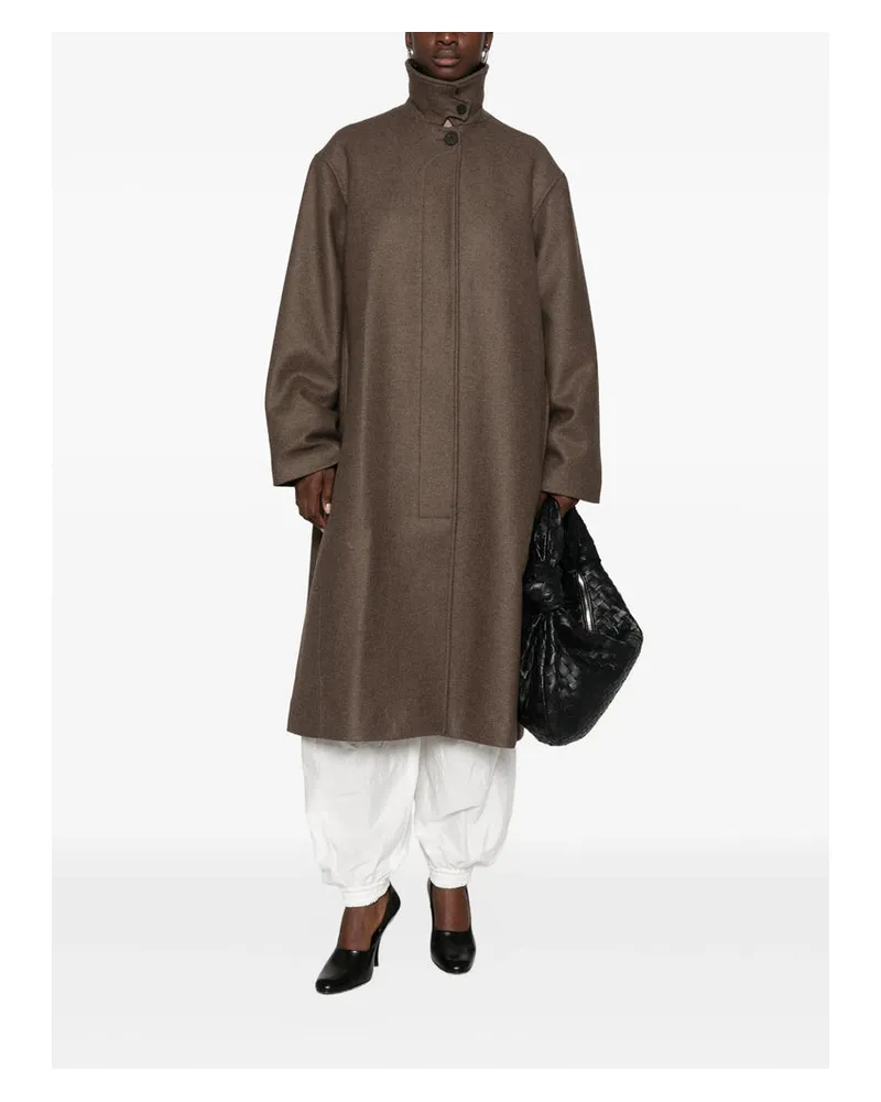 Studio Nicholson Ria Loden Coat — Brown 
