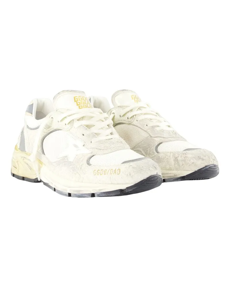 Golden Goose Men's Running Sneakers White Calfskin White