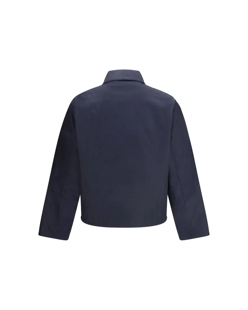Prada Men's Blue Nylon Shell Jacket Clothing Navy