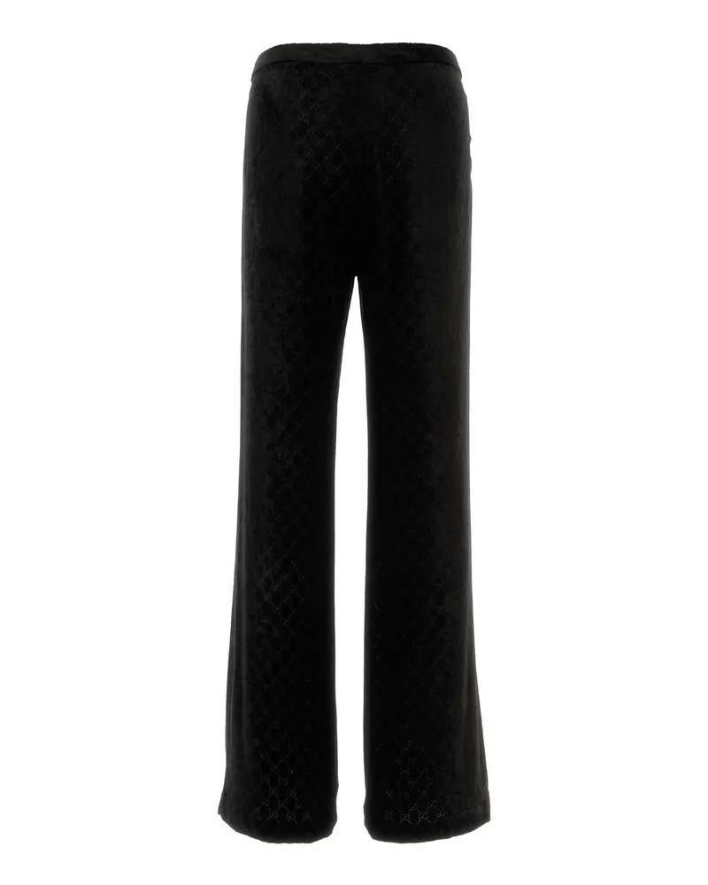Gucci Stretch Velvet Trousers — Black Black