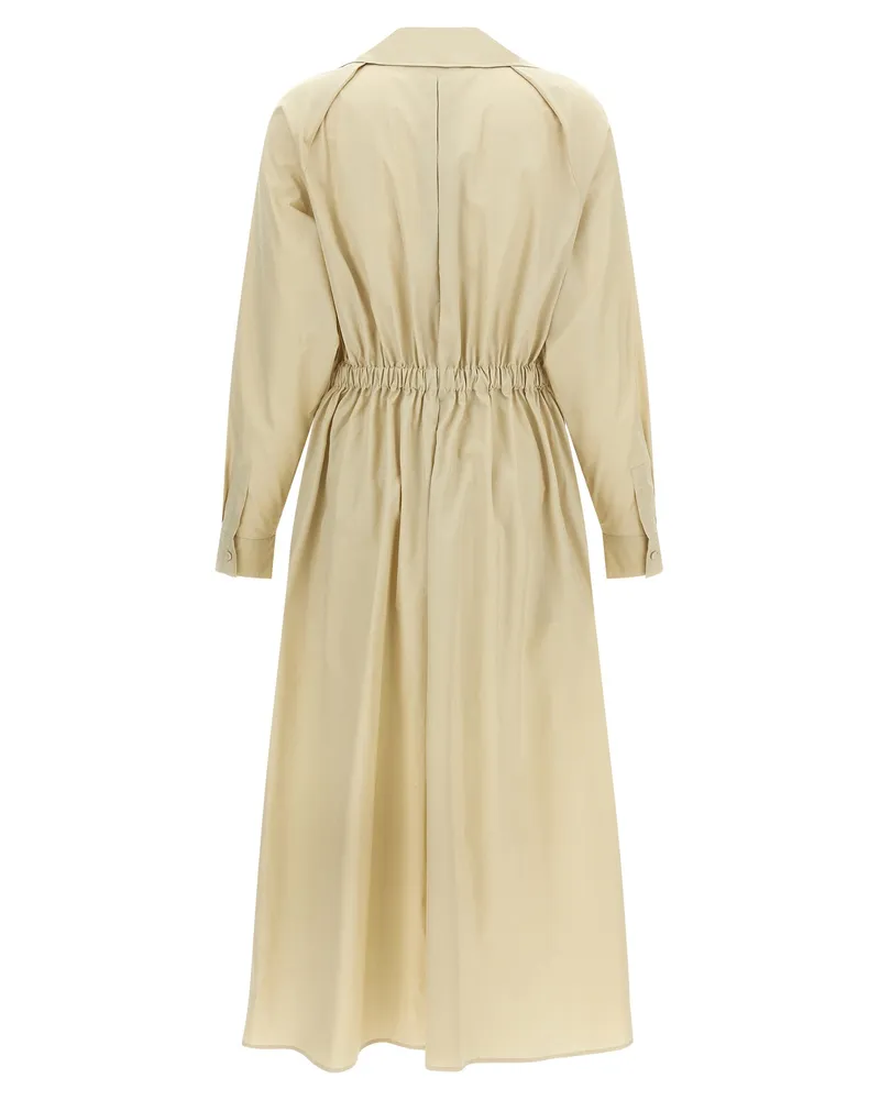 Max Mara Women's Beige Cotton Long Dress Beige
