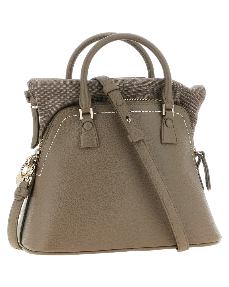 Maison Margiela Women's Gray Calfskin Shoulder Bag Gray