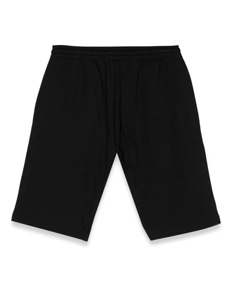 N° 21 Logo Cotton Bermuda Shorts — Black Black