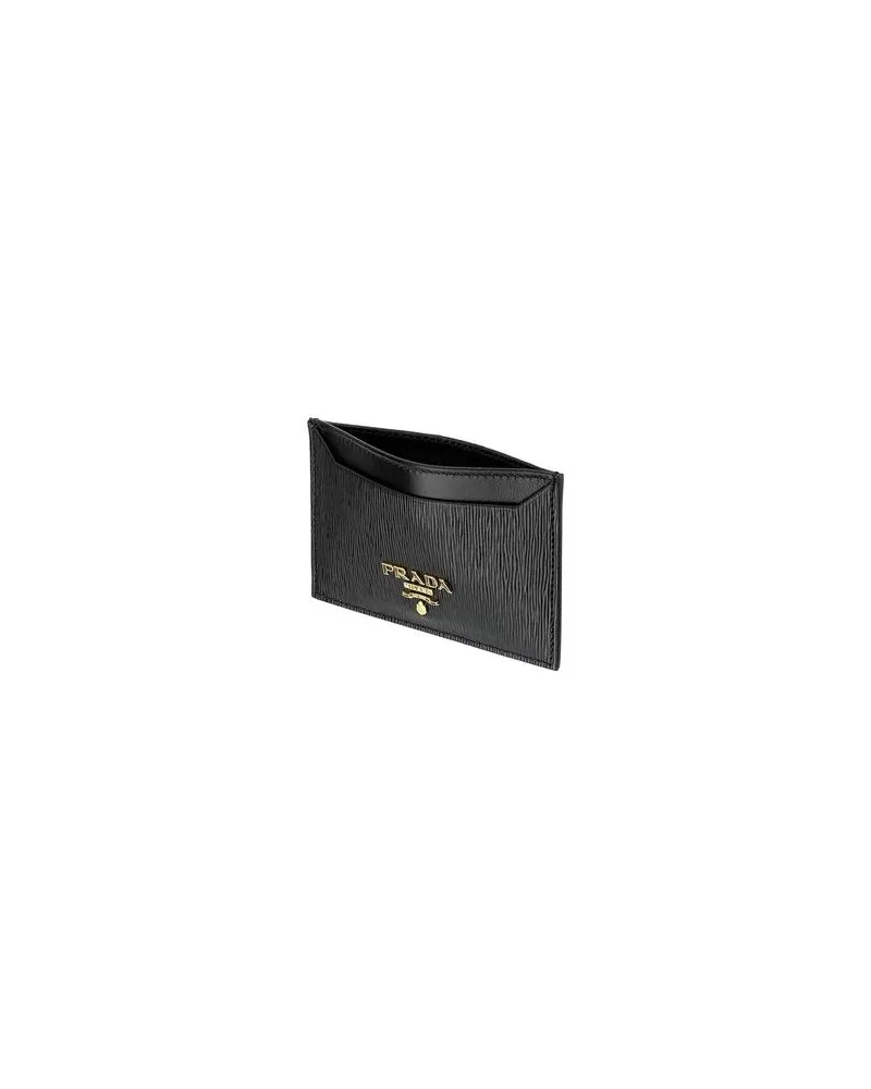 Prada Women's Black Calfskin Wallet Black