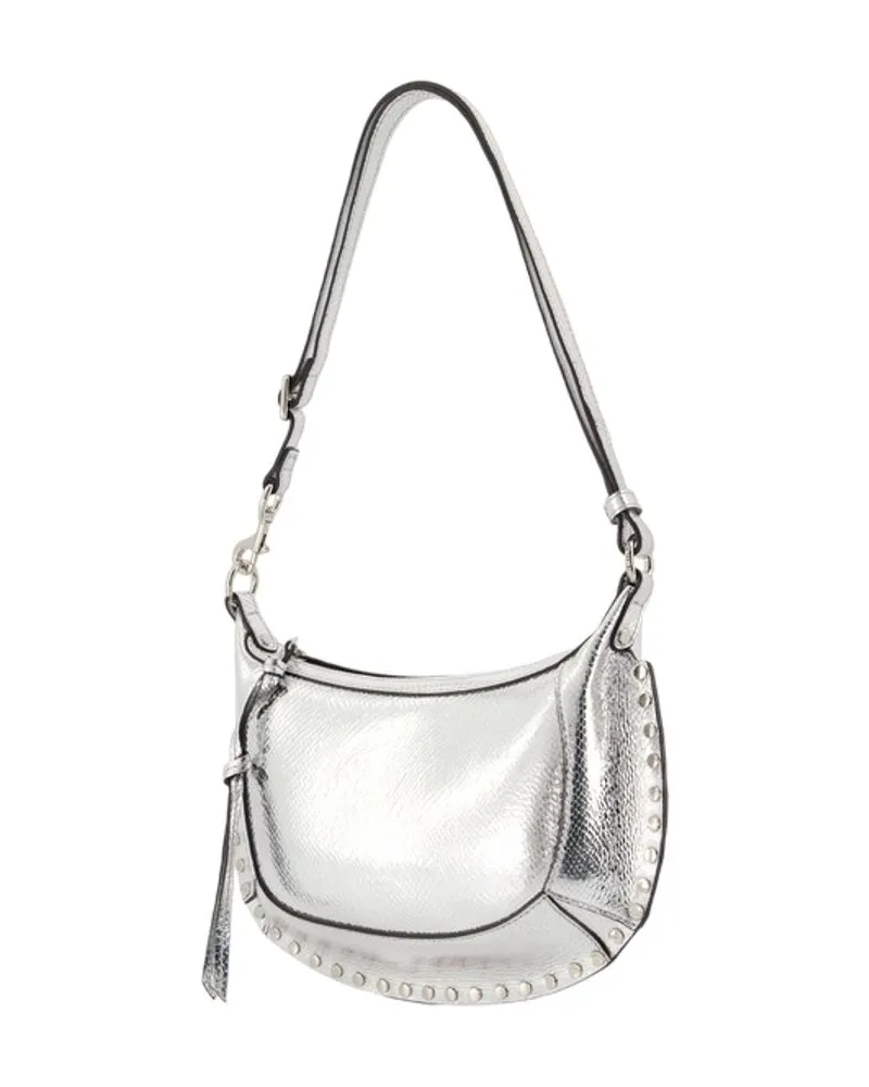 Isabel Marant Oskan Moon Shoulder Bag — Silver Silver