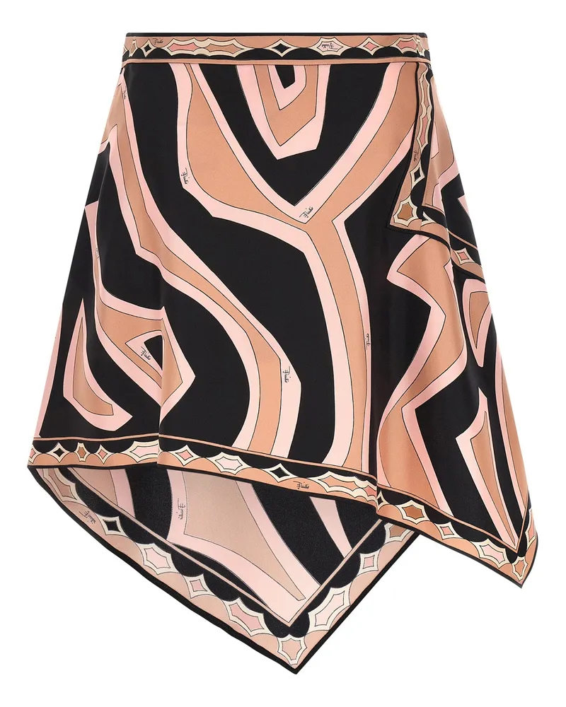 Emilio Pucci Women's Multicolor Silk Long Skirt Multicolor