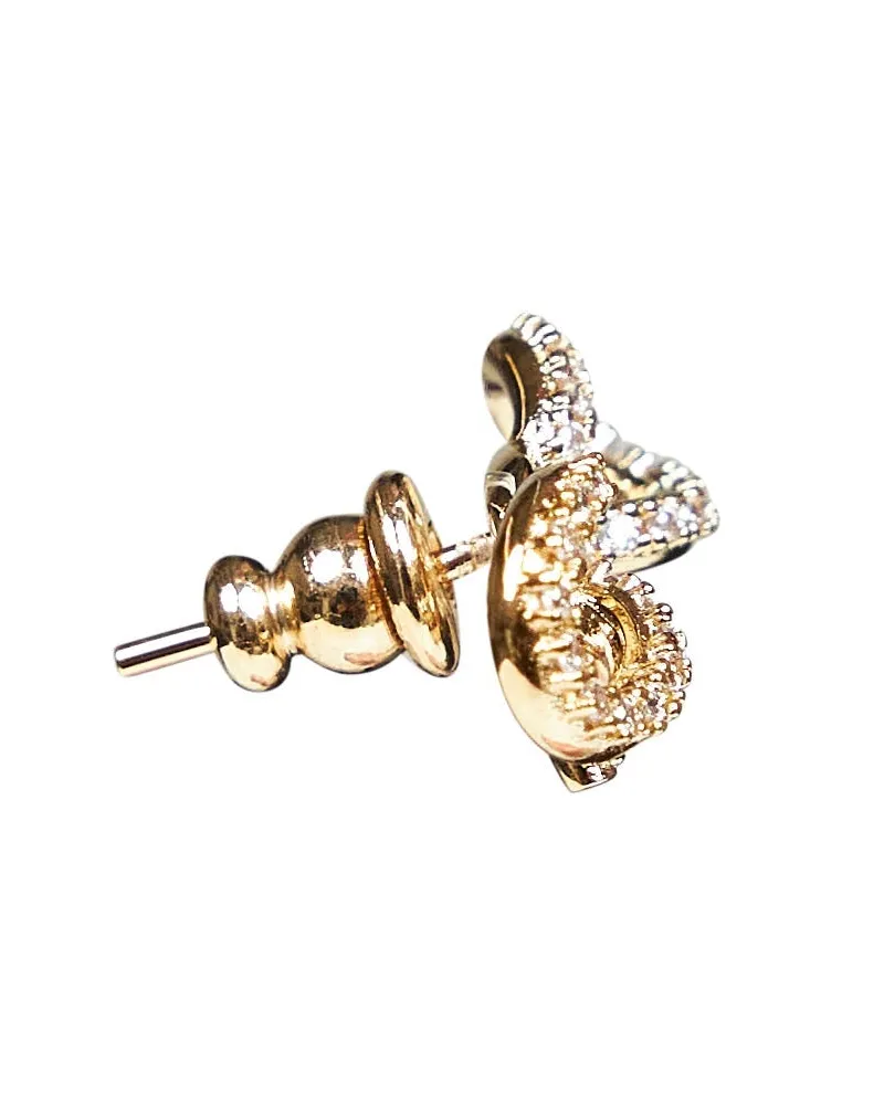 Ferragamo Women's Earrings Vara Bow Gold Brass Gold