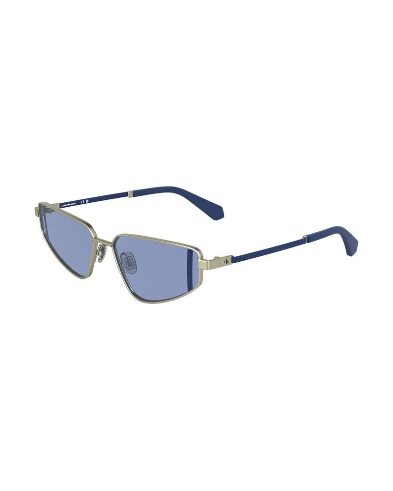 Calvin Klein CA-38307 Metal Frame Sunglasses — Gray Gray