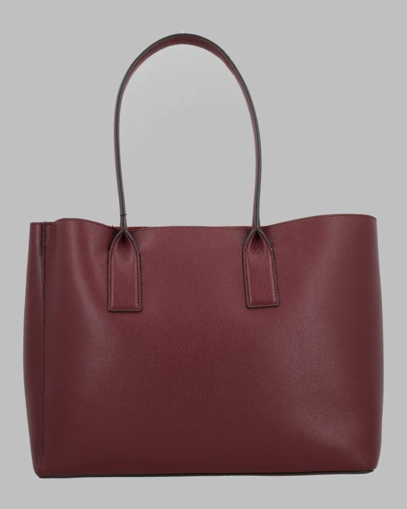 Marc Jacobs Leather Tote Bag — Burgundy Burgundy