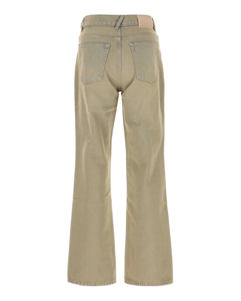 Our Legacy Men's Dove Grey Denim Pant Lume Wash Exterior: Cotton Polyester Jean Beige