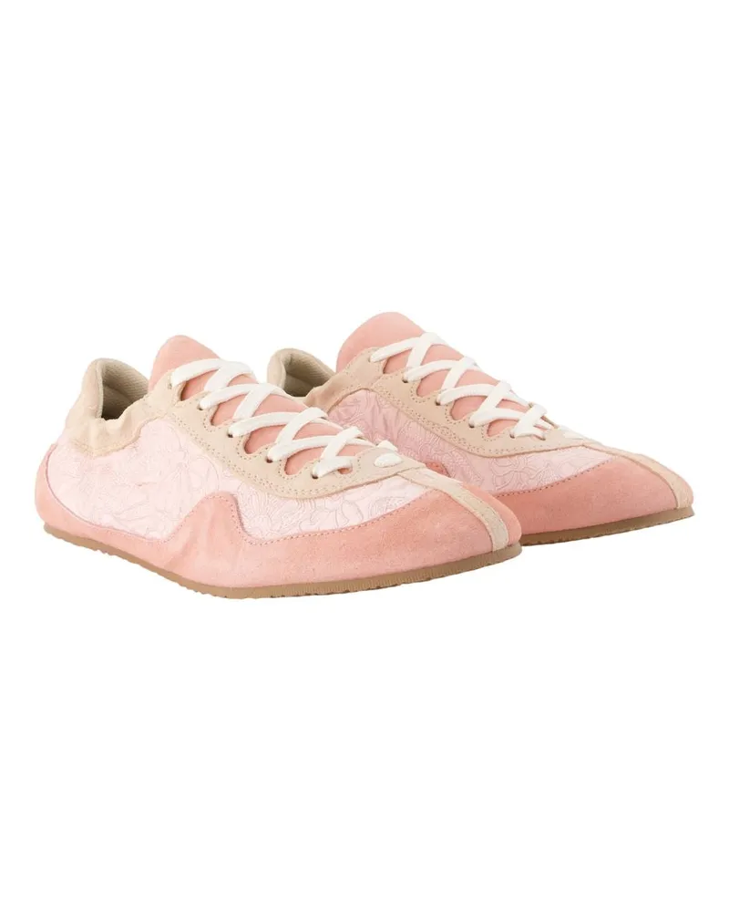 Cecilie Bahnsen Women's Cbblaise Soft Sneakers -  Leather Pink Calfskin Shoes Pink