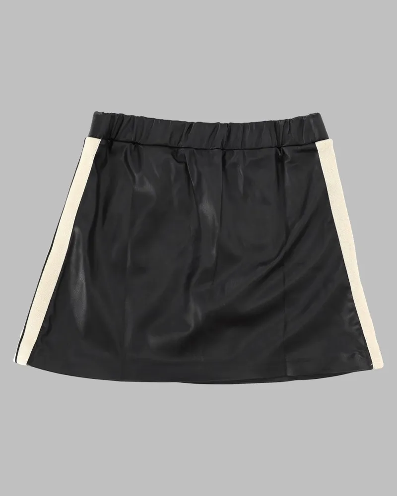Palm Angels Eco Nappa Sweat Skirt — Black Black
